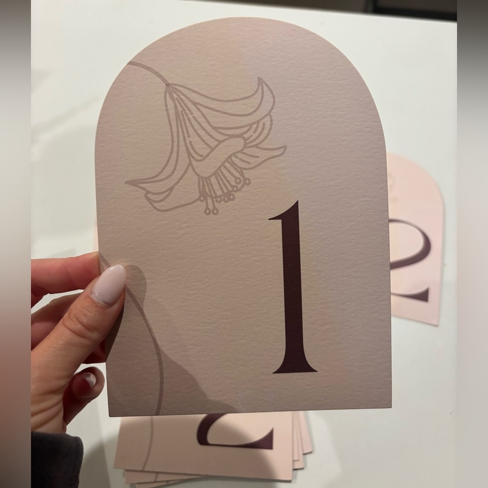 Table Number Card (14)